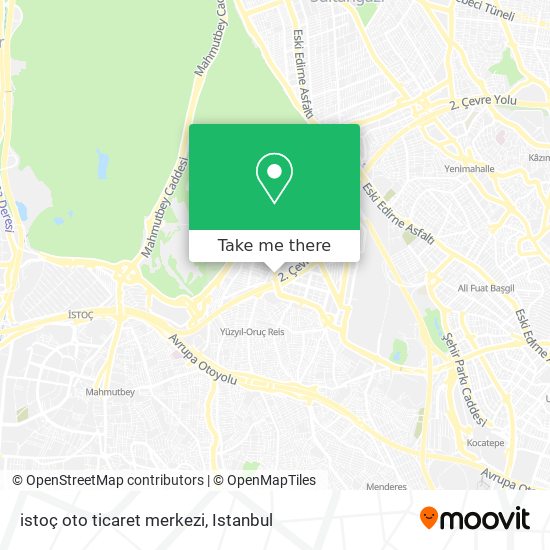 istoç oto ticaret merkezi map