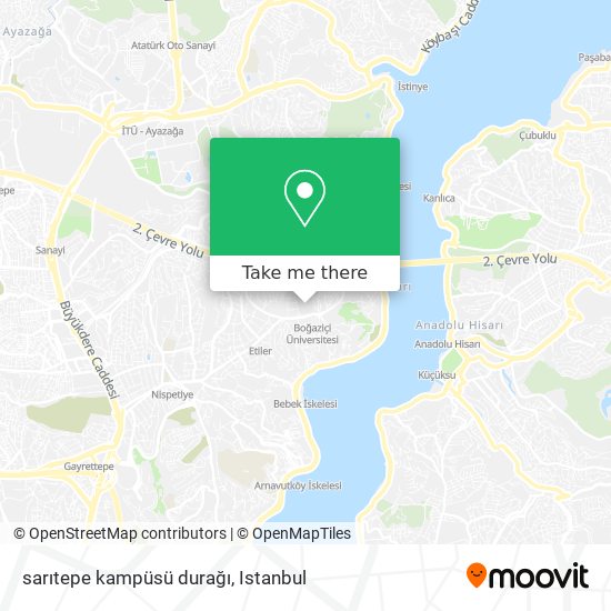 sarıtepe kampüsü durağı map