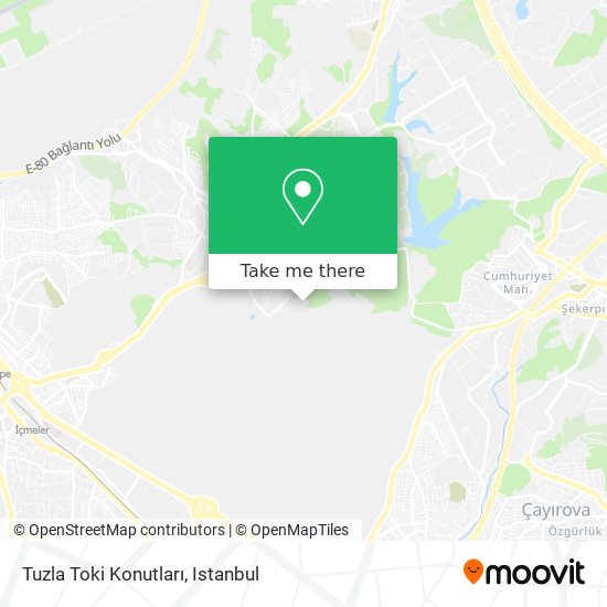 Tuzla Toki Konutları map