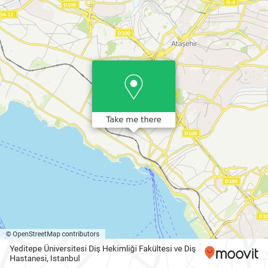 Yeditepe Üniversitesi Diş Hekimliği Fakültesi ve Diş Hastanesi map