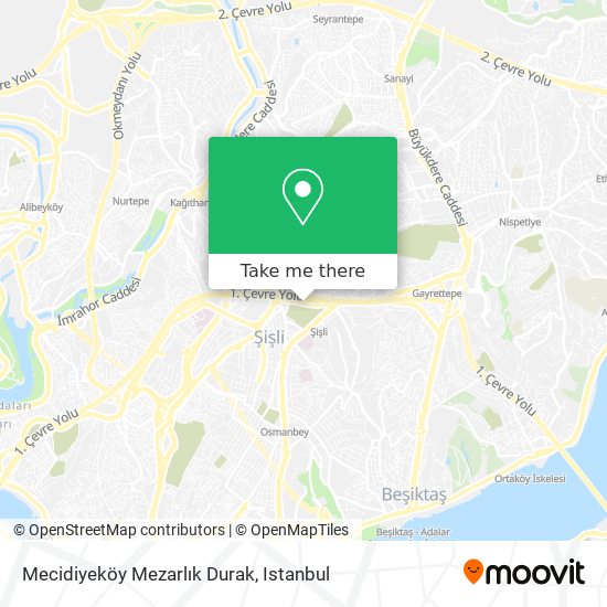 Mecidiyeköy Mezarlık Durak map