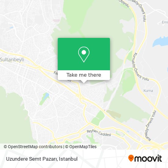 Uzundere Semt Pazarı map