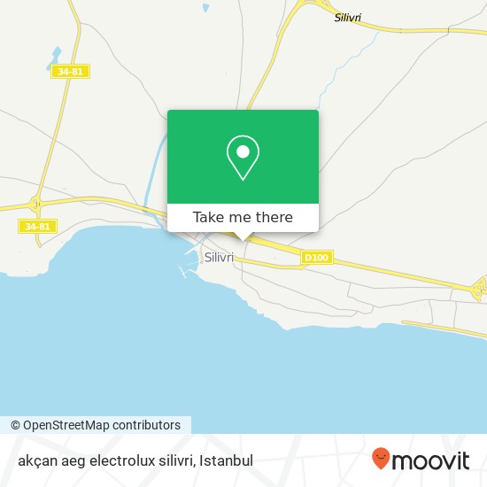 akçan aeg electrolux silivri map