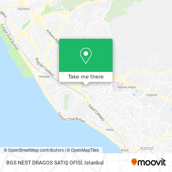 BGS NEST DRAGOS SATIŞ OFİSİ map