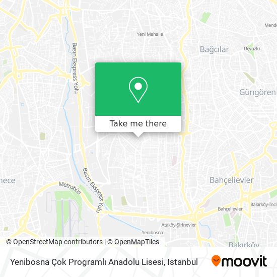 Yenibosna Çok Programlı Anadolu Lisesi map