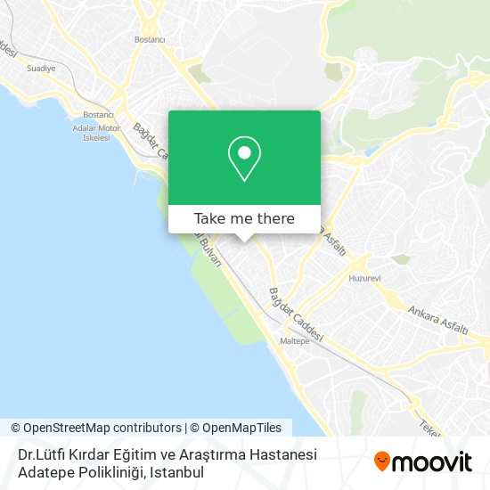 Dr.Lütfi Kırdar Eğitim ve Araştırma Hastanesi Adatepe Polikliniği map