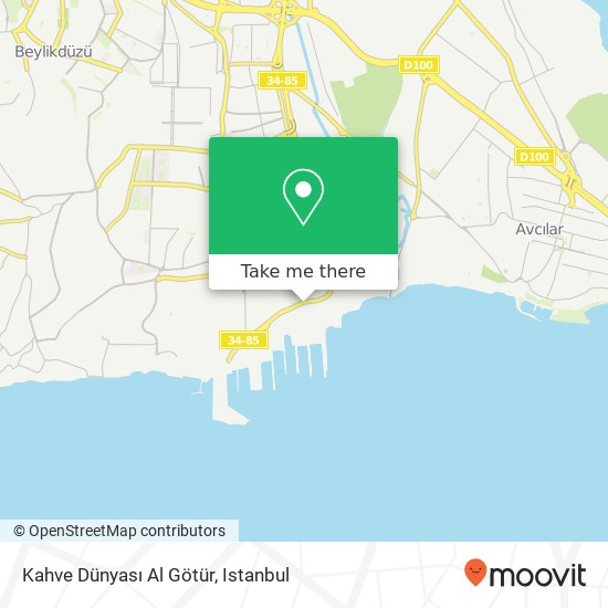 Kahve Dünyası Al Götür map