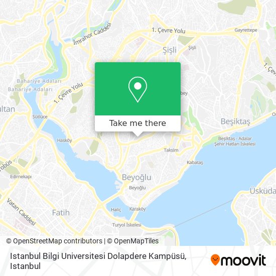 Istanbul Bilgi Universitesi Dolapdere Kampüsü map