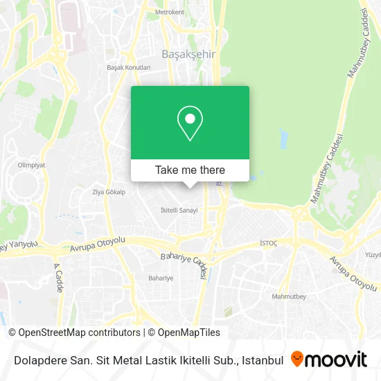 Dolapdere San. Sit Metal Lastik Ikitelli Sub. map