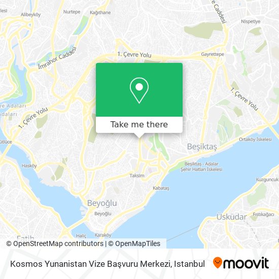 Kosmos Yunanistan Vize Başvuru Merkezi map