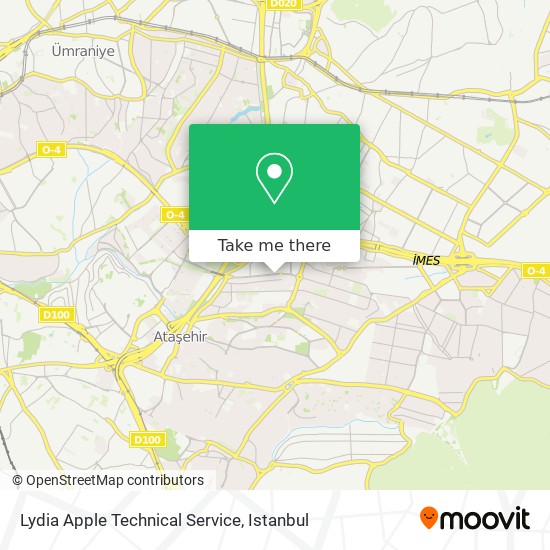 Lydia Apple Technical Service map