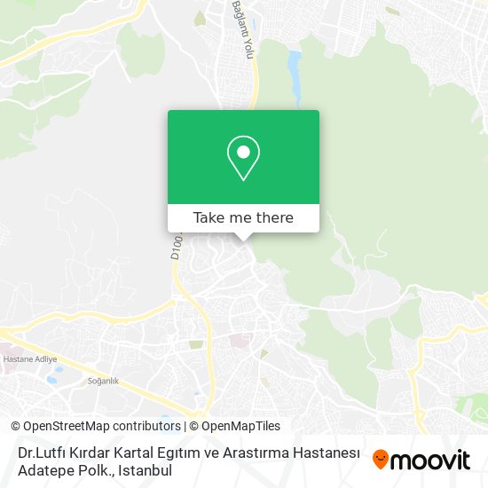 Dr.Lutfı Kırdar Kartal Egıtım ve Arastırma Hastanesı Adatepe Polk. map