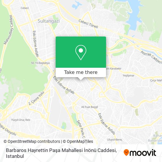 Barbaros Hayrettin Paşa Mahallesi İnönü Caddesi map