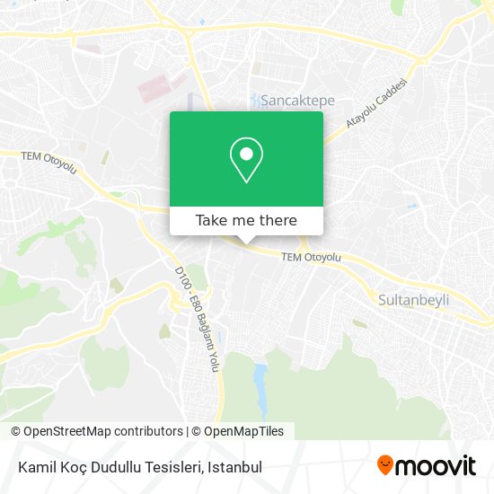 Kamil Koç Dudullu Tesisleri map