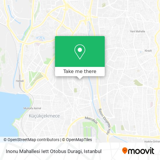 Inonu Mahallesi Iett Otobus Duragi map