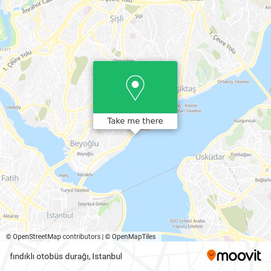 fındıklı otobüs durağı map