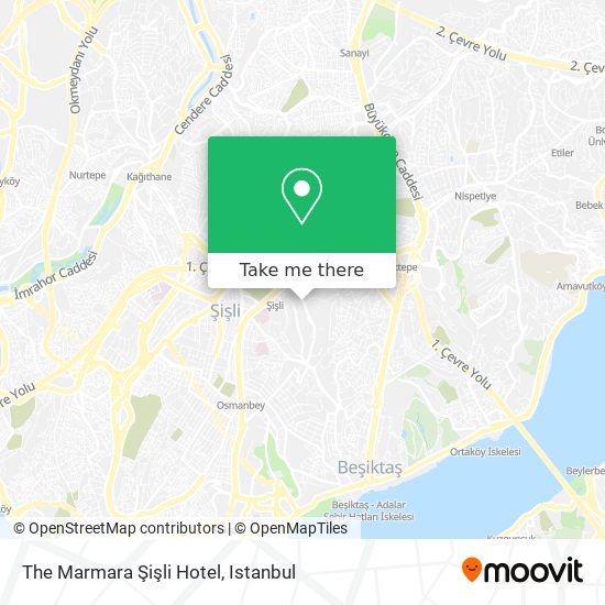 The Marmara Şişli Hotel map