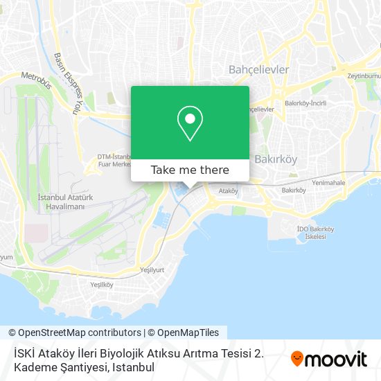 İSKİ Ataköy İleri Biyolojik Atıksu Arıtma Tesisi 2. Kademe Şantiyesi map