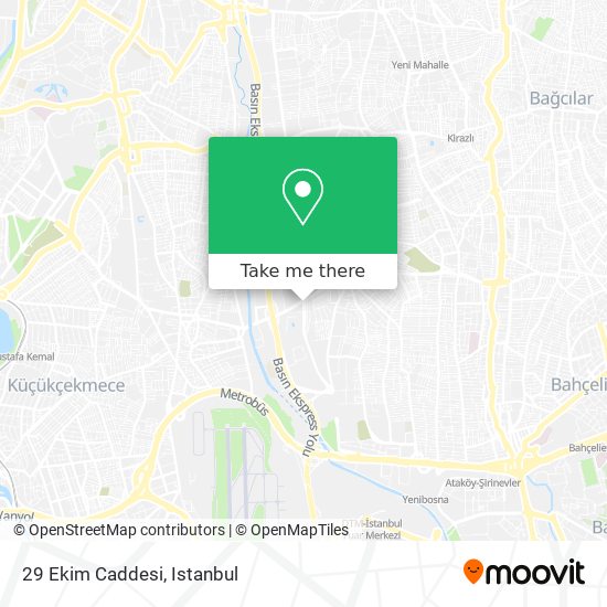 29 Ekim Caddesi map