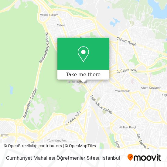 Cumhuriyet Mahallesi Öğretmenler Sitesi map