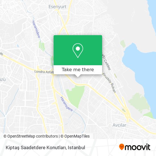 Kiptaş Saadetdere Konutları map