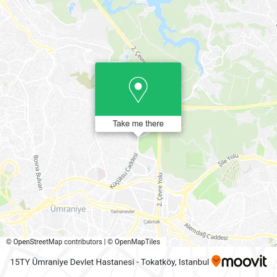 15TY Ümraniye Devlet Hastanesi - Tokatköy map