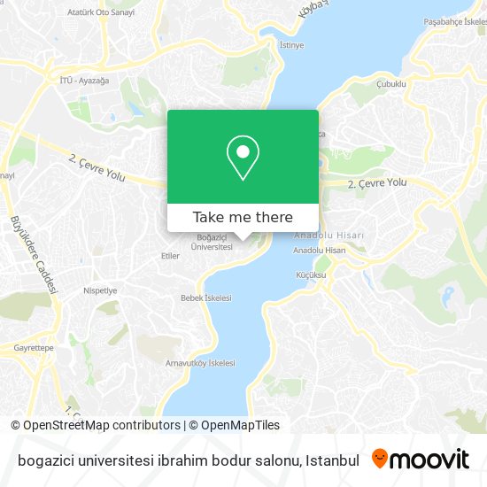 bogazici universitesi ibrahim bodur salonu map