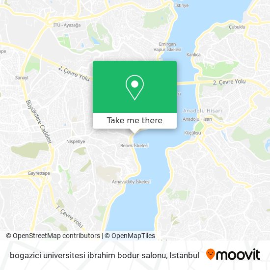 bogazici universitesi ibrahim bodur salonu map