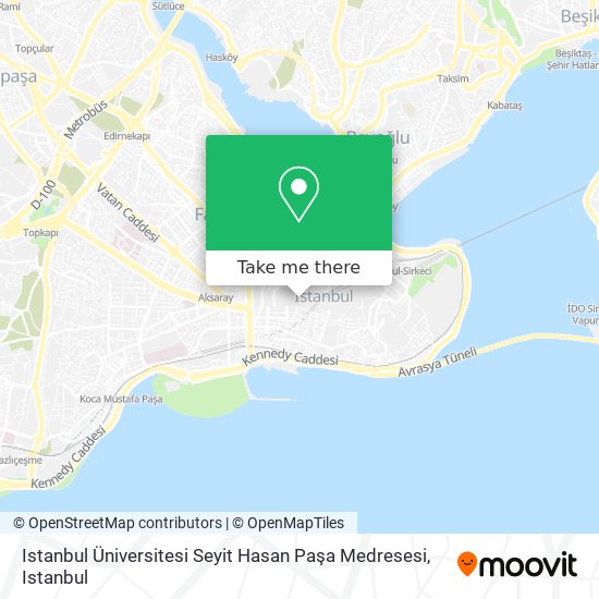 Istanbul Üniversitesi Seyit Hasan Paşa Medresesi map