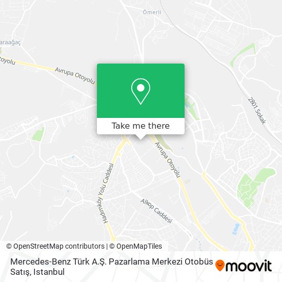 Mercedes-Benz Türk A.Ş. Pazarlama Merkezi Otobüs Satış map