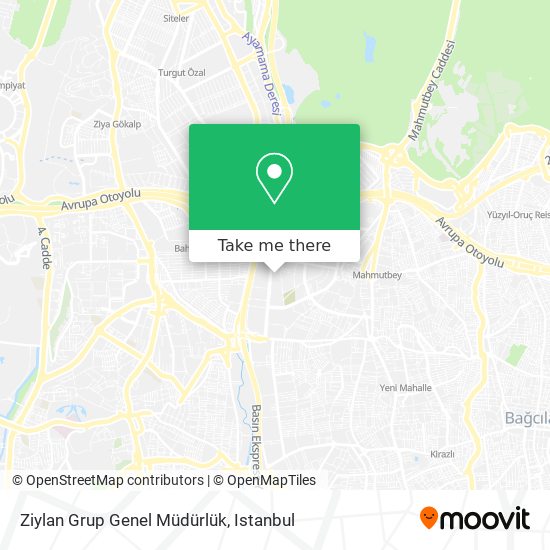 Ziylan Grup Genel Müdürlük map