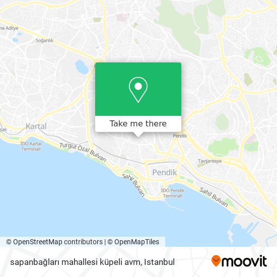 sapanbağları mahallesi küpeli avm map
