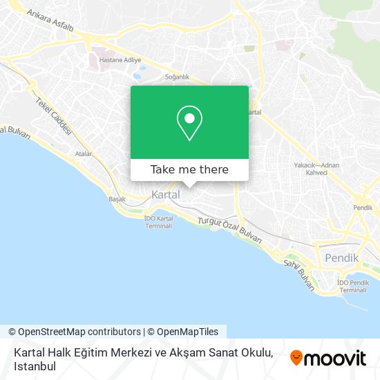 Kartal Halk Eğitim Merkezi ve Akşam Sanat Okulu map