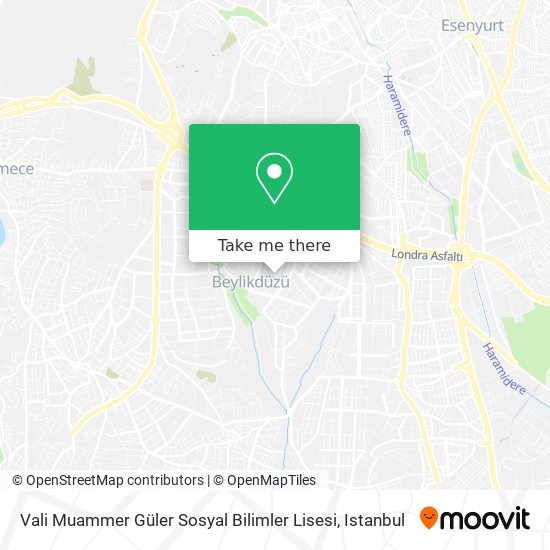 Vali Muammer Güler Sosyal Bilimler Lisesi map