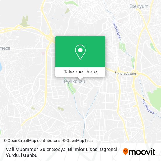 Vali Muammer Güler Sosyal Bilimler Lisesi Öğrenci Yurdu map