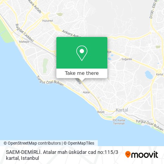 SAEM-DEMİRLİ.    Atalar mah üsküdar cad no:115 / 3 kartal map