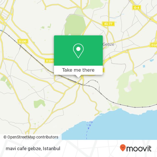 mavi cafe gebze map