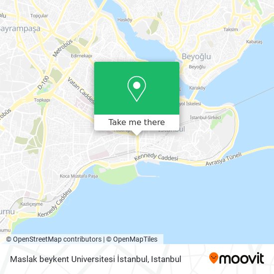 Maslak beykent Universitesi İstanbul map