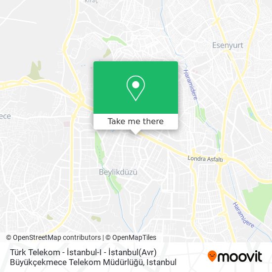 Türk Telekom - İstanbul-I - İstanbul(Avr) Büyükçekmece Telekom Müdürlüğü map