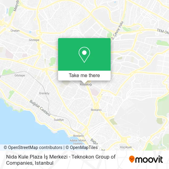 Nida Kule Plaza İş Merkezi - Teknokon Group of Companies map