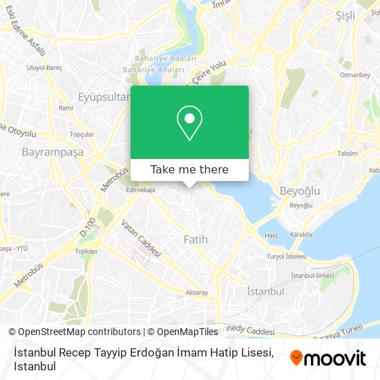 İstanbul Recep Tayyip Erdoğan İmam Hatip Lisesi map