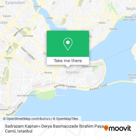 Sadrazam Kaptan-ı Derya Basmacızade İbrahim Paşa Camii map