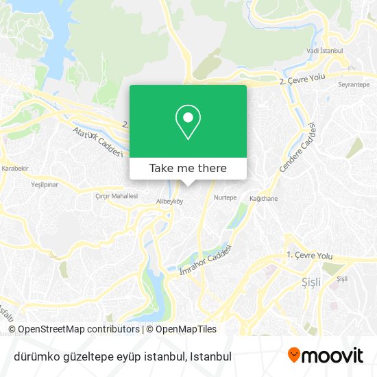 dürümko güzeltepe eyüp istanbul map