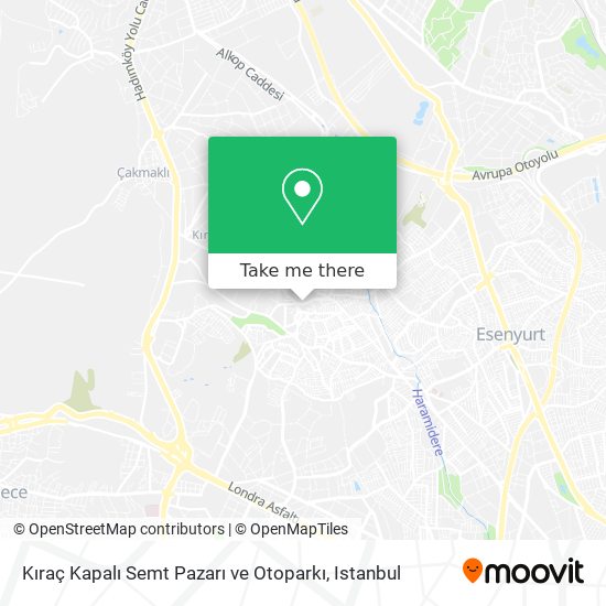 Kıraç Kapalı Semt Pazarı ve Otoparkı map