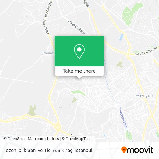 özen iplik San. ve Tic. A.Ş Kıraç map
