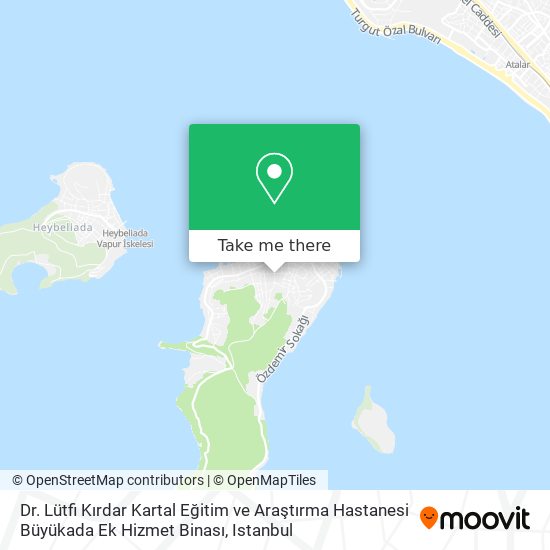 Dr. Lütfi Kırdar Kartal Eğitim ve Araştırma Hastanesi Büyükada Ek Hizmet Binası map