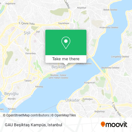 GAU Beşiktaş Kampüs map