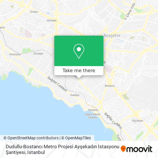 Dudullu-Bostancı Metro Projesi Ayşekadın İstasyonu Şantiyesi map