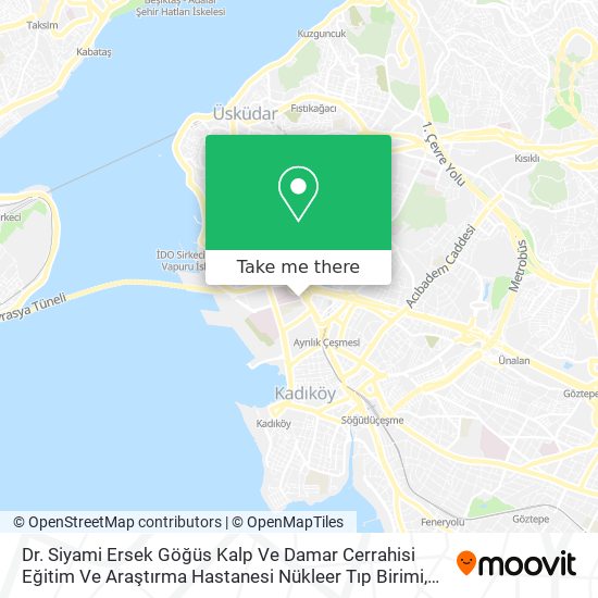 Dr. Siyami Ersek  Göğüs Kalp Ve Damar Cerrahisi Eğitim Ve Araştırma Hastanesi Nükleer Tıp Birimi map