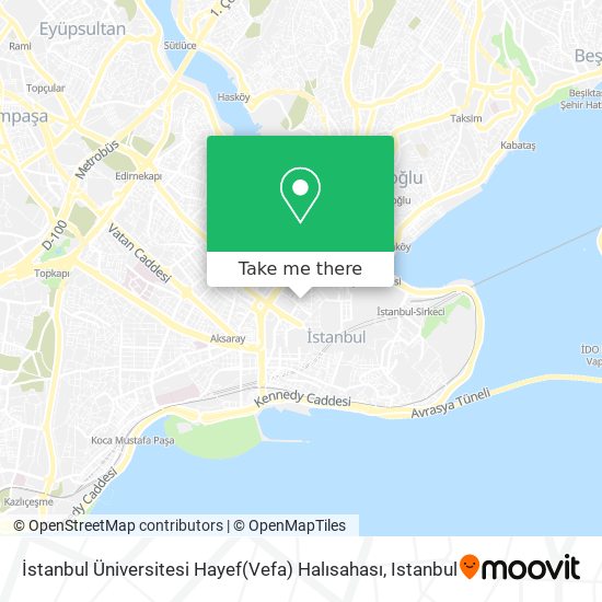 İstanbul Üniversitesi Hayef(Vefa) Halısahası map